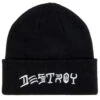 Thrasher Destroy Embroidered Beanie - Black