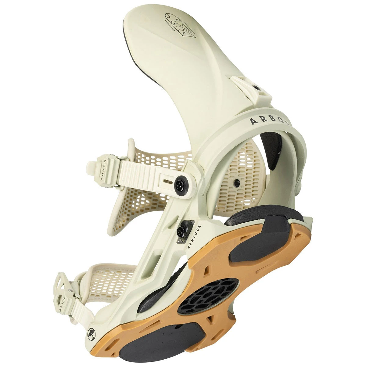 Arbor Hemlock 2024 Snowboard Bindings - Frank April 1 Arbor Hemlock 2024 Snowboard Bindings - Frank April