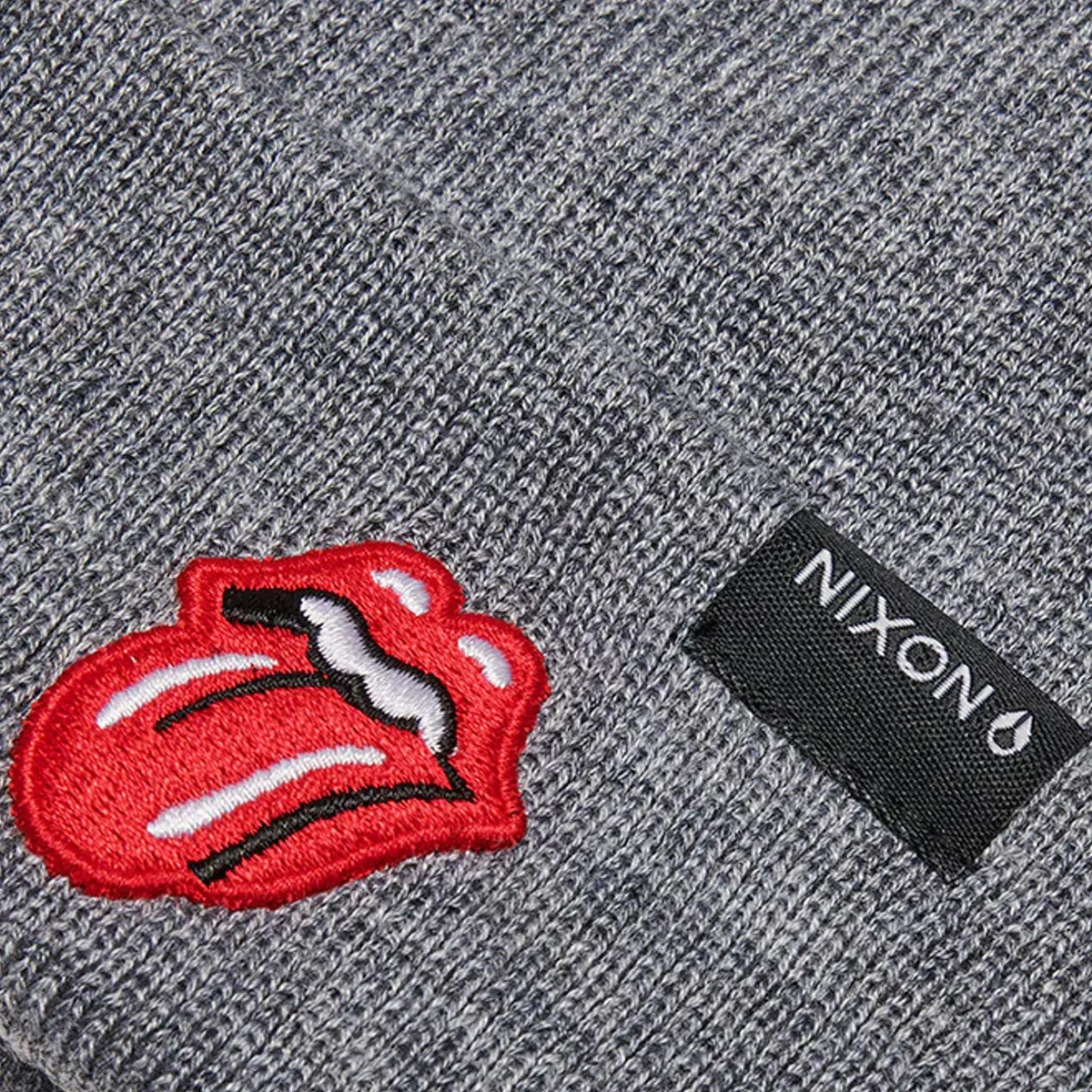 Nixon X Rolling Stones Beanie - Heather Gray 2 Nixon X Rolling Stones Beanie - Heather Gray - Image 2