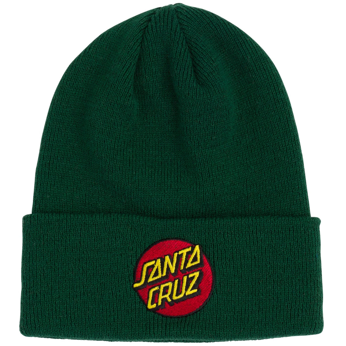 Santa Cruz Classic Dot Long Shoreman Beanie - Dark Green 1 Santa Cruz Classic Dot Long Shoreman Beanie - Dark Green