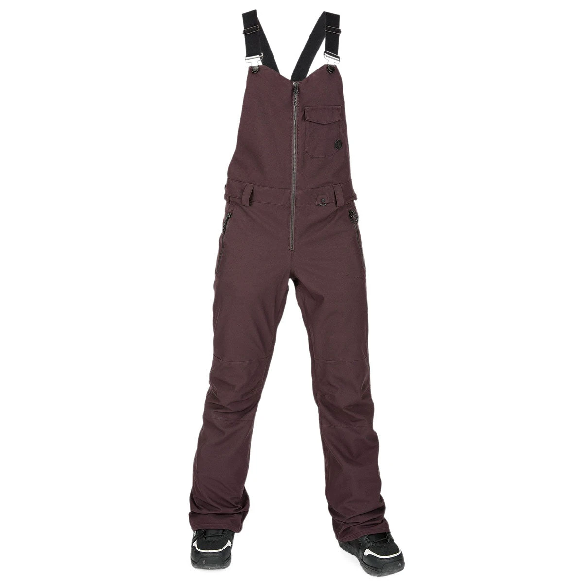 Volcom Womens Swift Bib Overall Snowboard Pants - Black Red 1 Volcom Womens Swift Bib Overall Snowboard Pants - Black Red