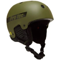 Pro Tec Old School With Mips Snowboard Helmet - Matte Olive -Ski Equipment Store 194521047139 3