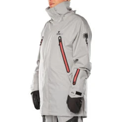 Thirty Two Spring Break Pintail Powder Pa Snowboard Jacket - Gravel -Ski Equipment Store 194691274991 3