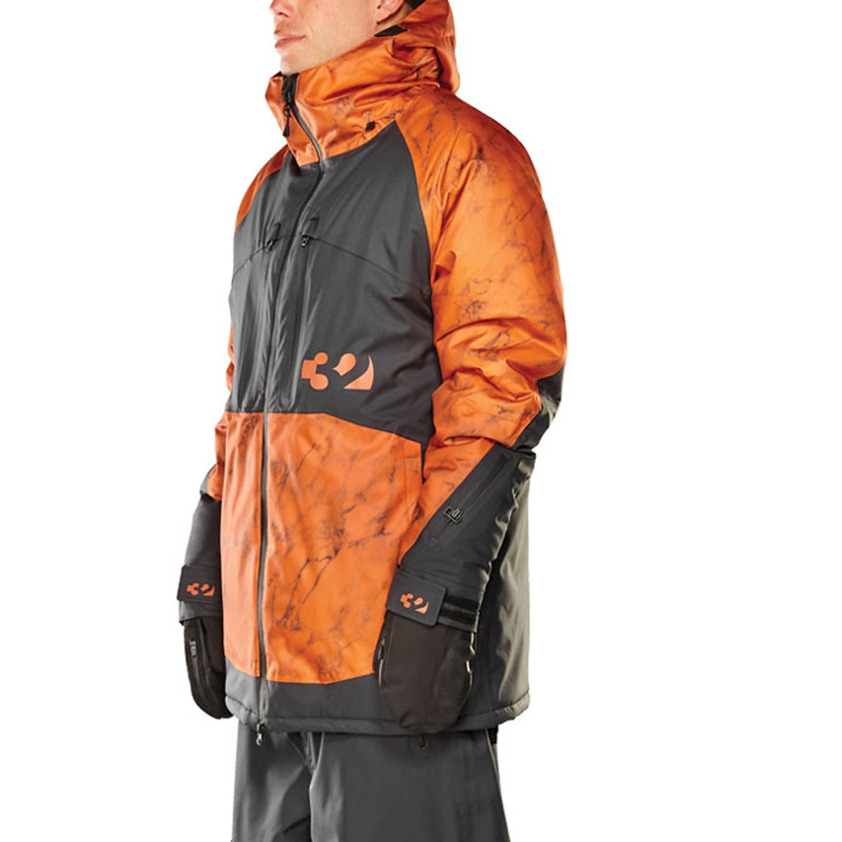 Thirty Two Lashed Insulated Snowboard Jacket - Orange 3 Thirty Two Lashed Insulated Snowboard Jacket - Orange - Image 3