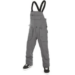 Volcom Roan Bib Overall Snowboard Pants - Dark Grey