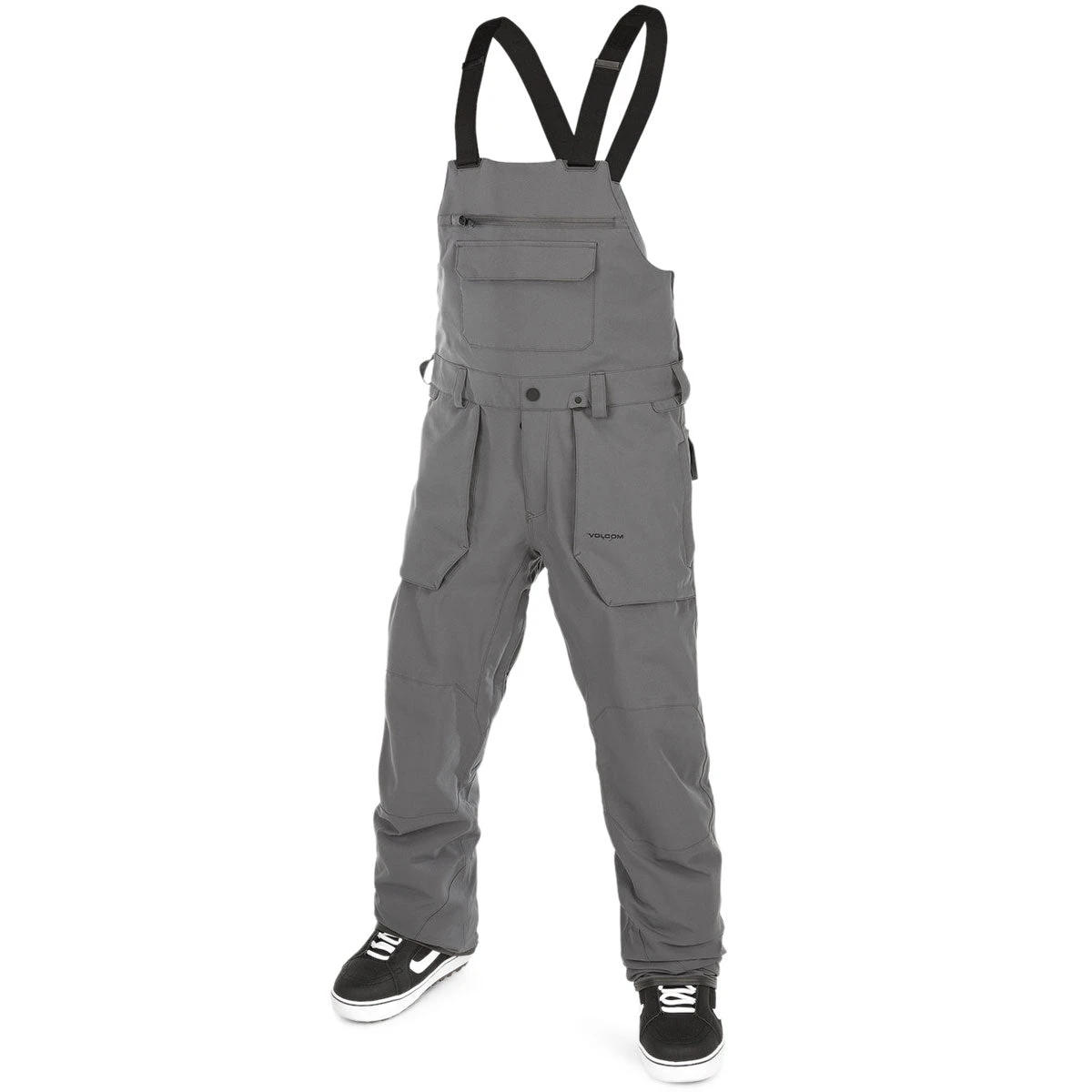 Volcom Roan Bib Overall Snowboard Pants - Dark Grey 1 Volcom Roan Bib Overall Snowboard Pants - Dark Grey