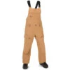 Volcom Womens Creston 3dstretch Bib Overall Snowboard Pants - Caramel