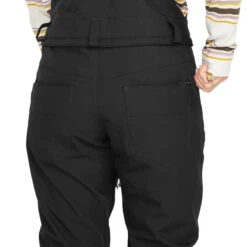 Volcom Womens Swifts Bib Overall Snowboard Pants - Black -Ski Equipment Store 196134096382 4
