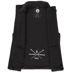 Volcom Utility Puff Vest Snowboard Jacket - New Black -Ski Equipment Store 196134110750 4