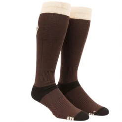 Volcom Synth Snowboard Socks - Brown - LG/XL