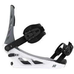 K2 Indy 2024 Snowboard Bindings - Grey/White -Ski Equipment Store 196222114264 3