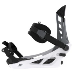 K2 Indy 2024 Snowboard Bindings - Grey/White -Ski Equipment Store 196222114264 5