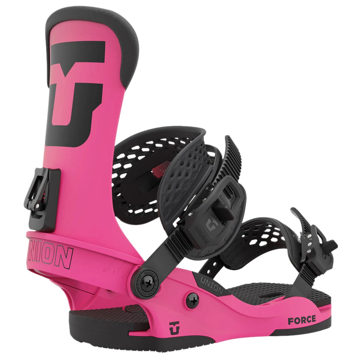 Union Force 2023 Snowboard Bindings - Pink 1 Union Force 2023 Snowboard Bindings - Pink