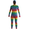 Airblaster Womens Classic Ninja Suit Snowboard Base Layer - Rainbow Stripe