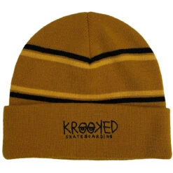Krooked Krooked Eyes Beanie - Natural/Gold/Black