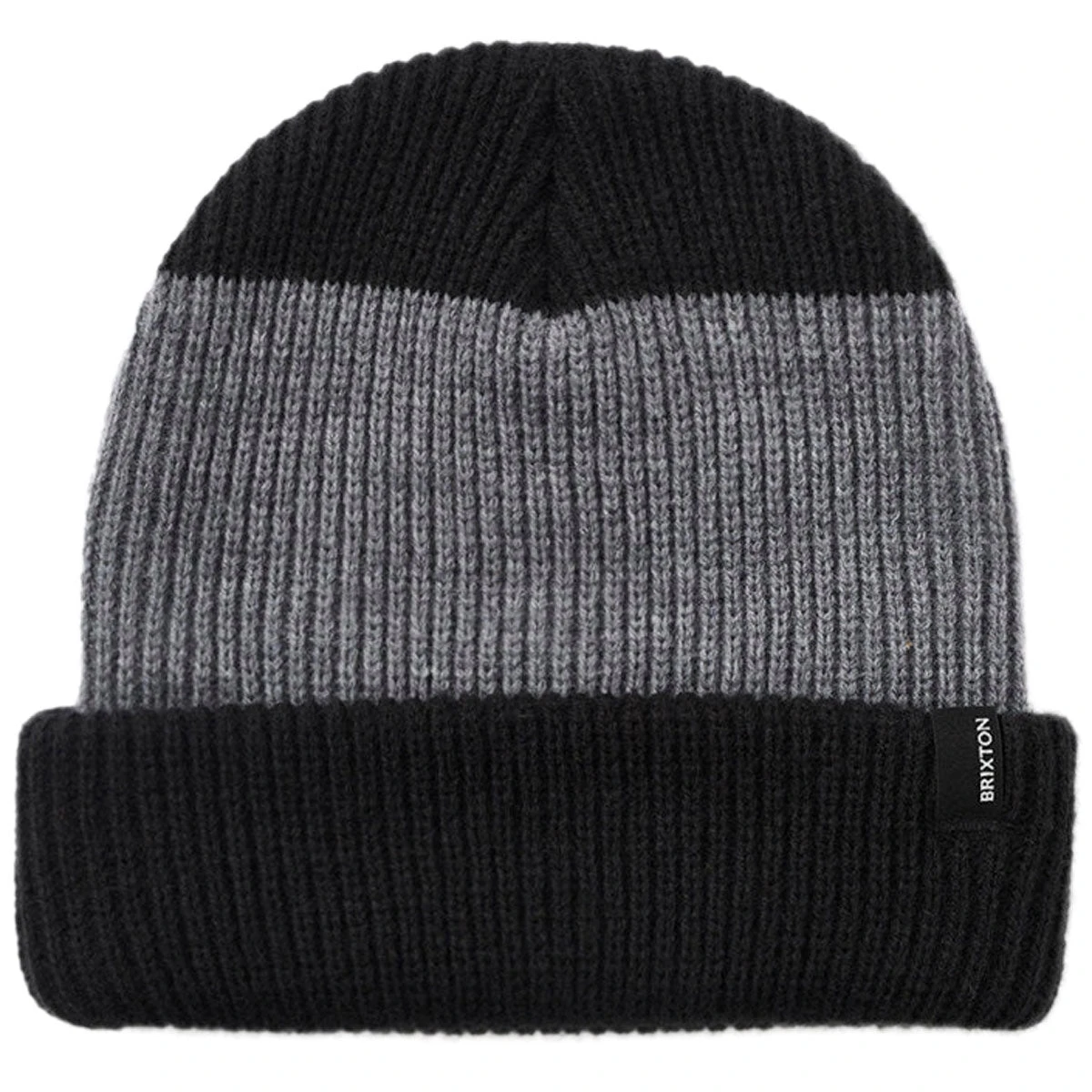 Brixton Polar Chunky Beanie - Heather Grey/Black 1 Brixton Polar Chunky Beanie - Heather Grey/Black