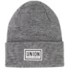 Union High Cuff Logo Beanie - Grey